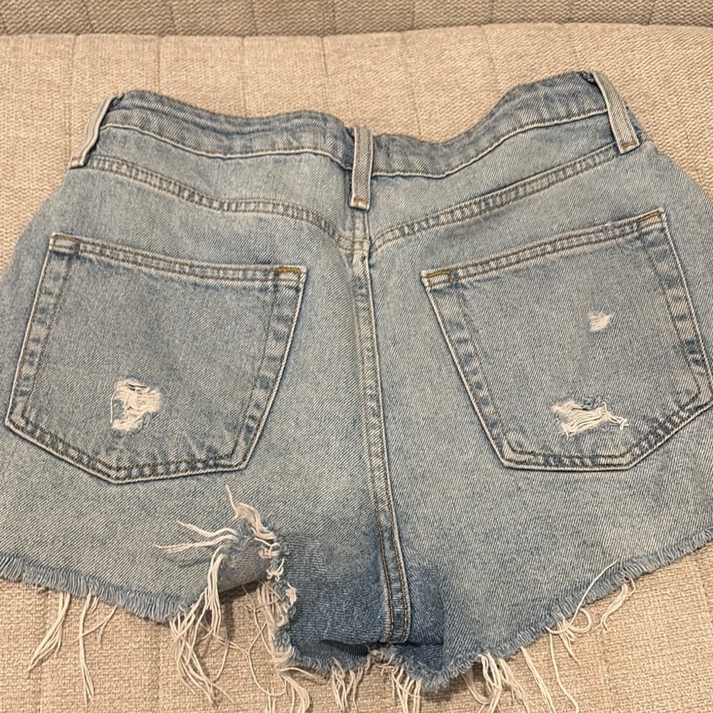 Forever 21 Denim Distressed Women Shorts - Picture 5 of 8